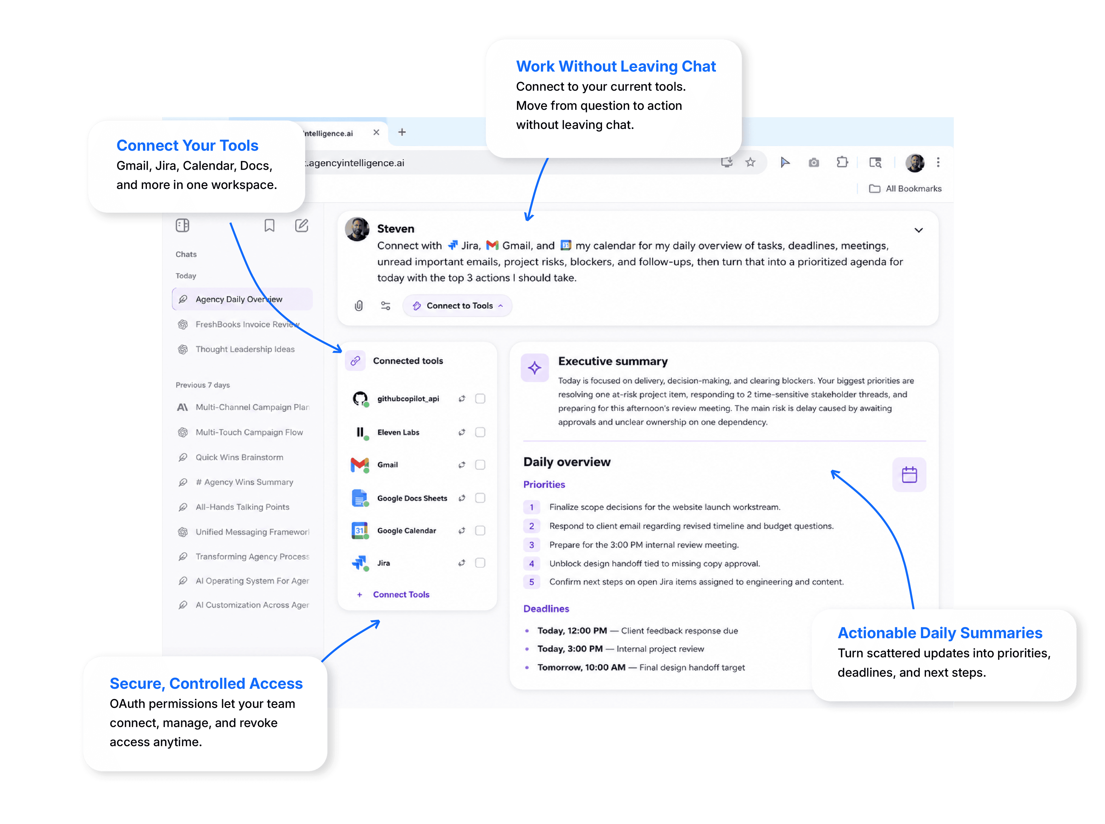 Integrations screenshot